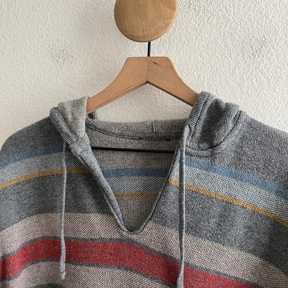 Pendleton Striped Hoodie Cotton Sweater - Picture 2 of 12